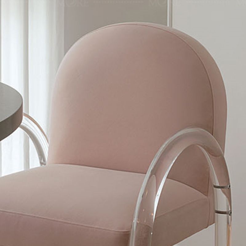 Basic Four Leg Tight Back Solid Color Accent Chair Set for Living Room