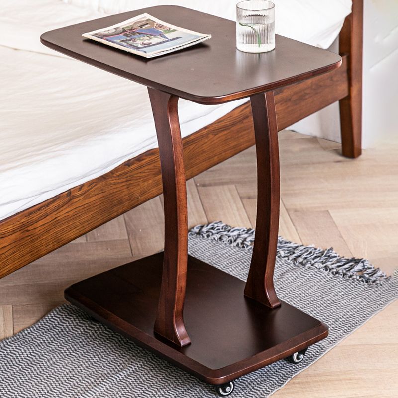 Industrial Brown 23.6" H x 15.7" W x 23.6" D Sofa Side Accent Table