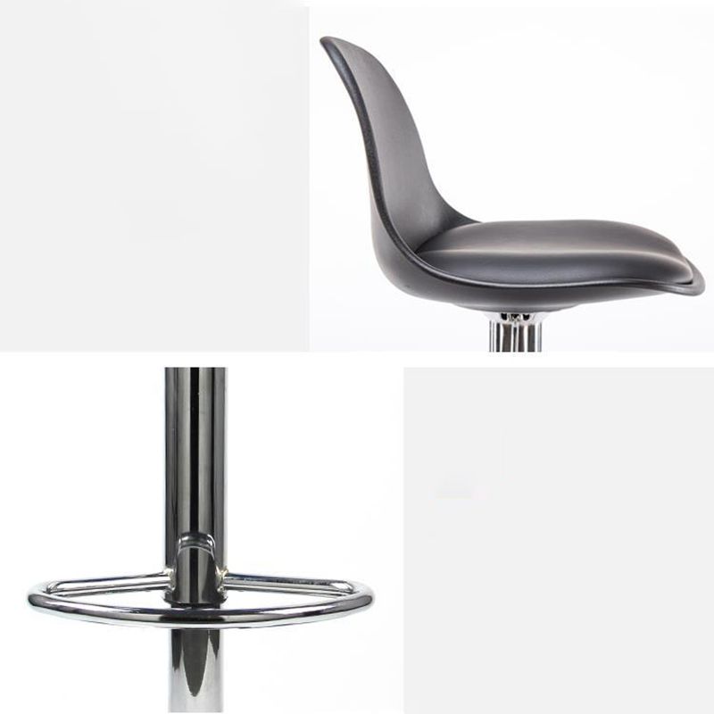 Modern Style Single Bar-stool with Adjustable Height Bucket Seat for Counter Kitchen
