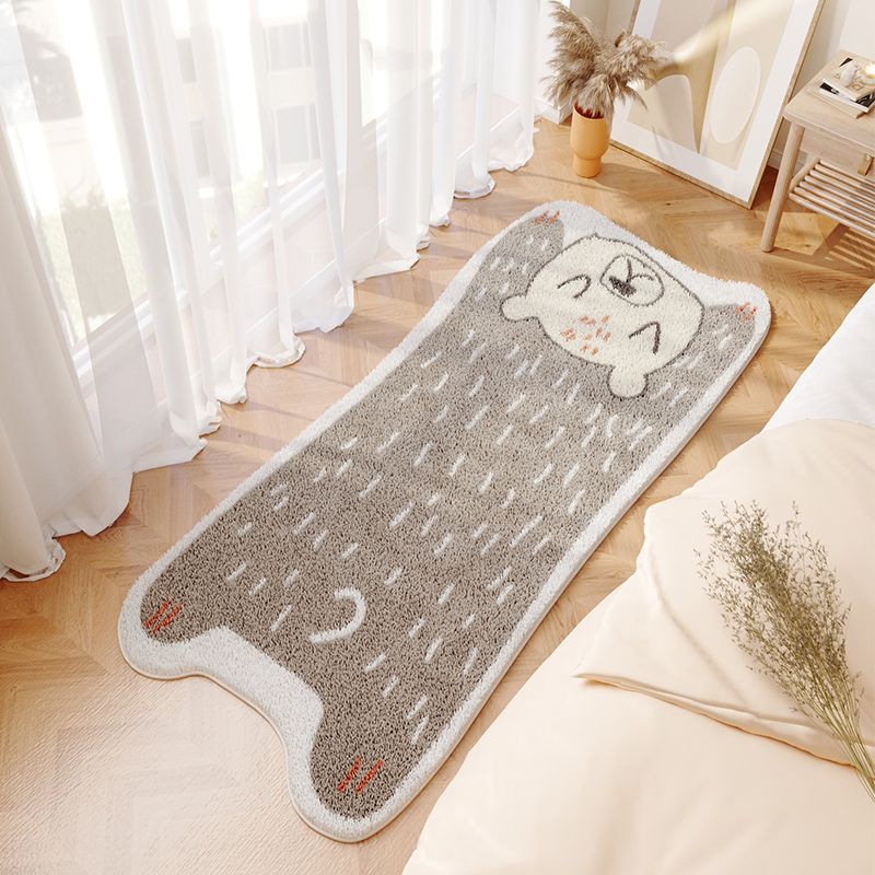 Tapis de tapis de zone lavable à la mode à la mode à la mode à la mode avec support sans glissement
