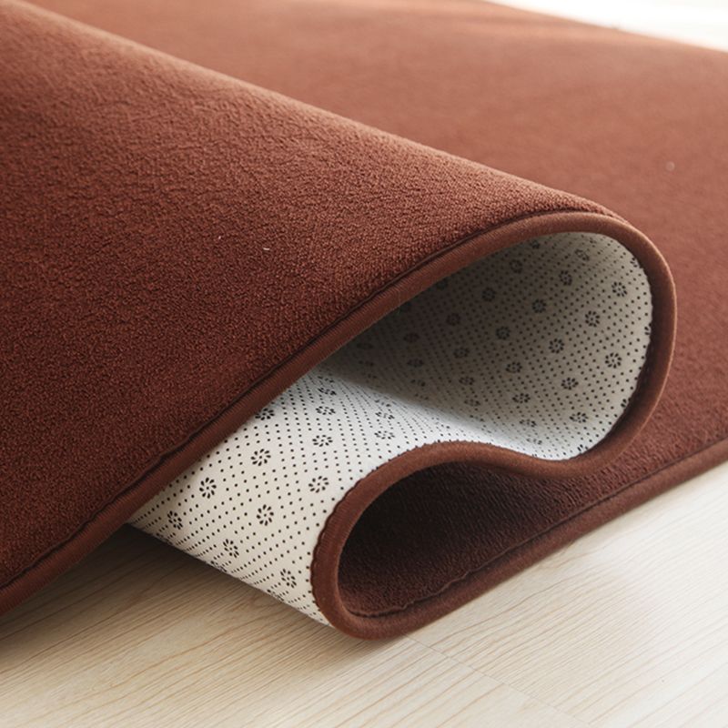 Comfort Plain Shag Rug Polyester Indoor Carpet Non-Slip Backing Area Carpet for Home Decoration
