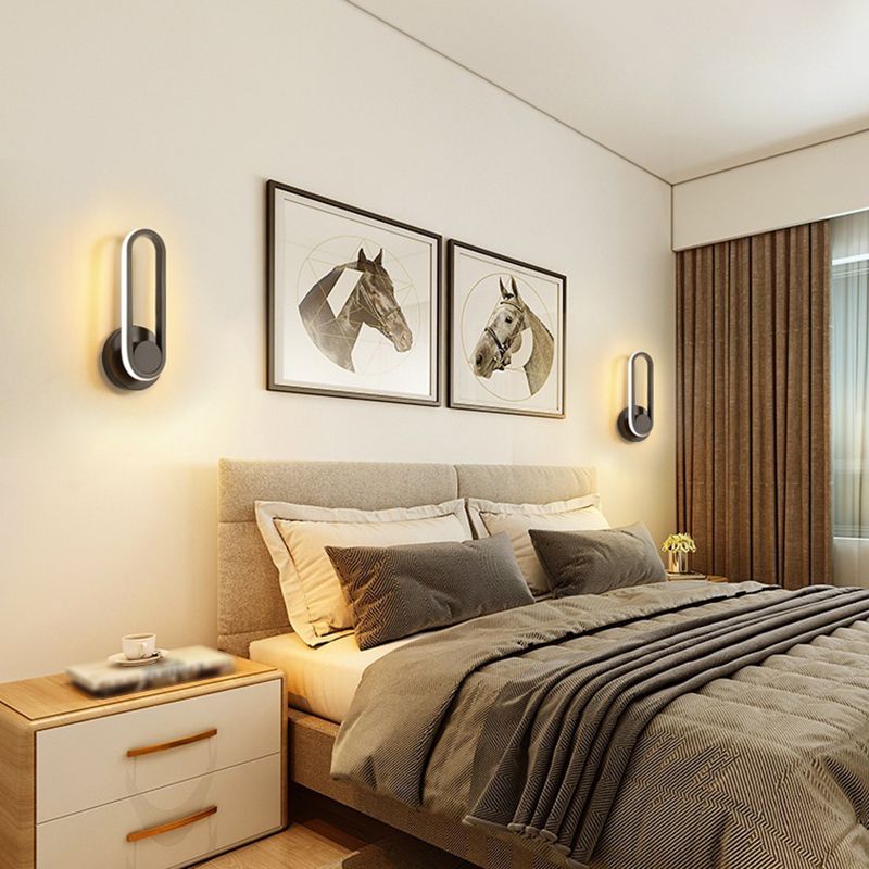 1 Light Geometric Wall Mount Light Fixture Modern Metal Wall Mounted Lights