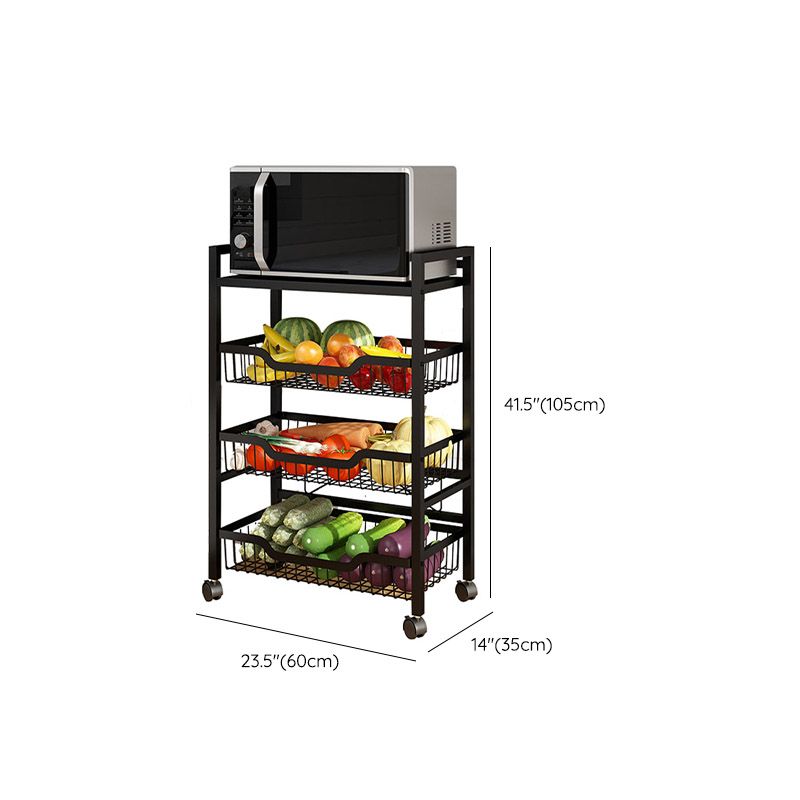 Dining Room Metal Prep Table Open Storage Rectangular Prep Table