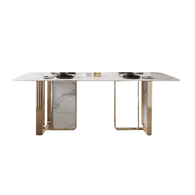 1/2/5/7 Pieces Designer Style Rectangle Dining Set Sintered Stone Top Dinette Table Set