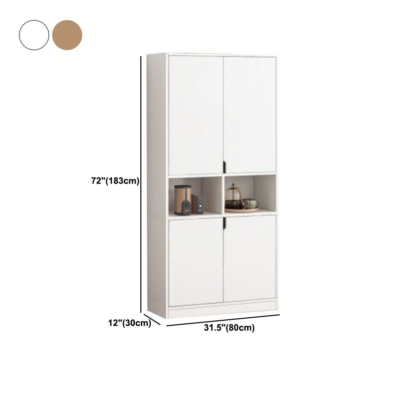 Scandinavian Closed Back Book Shelf 11.8'" W Wood Bookcase for Office