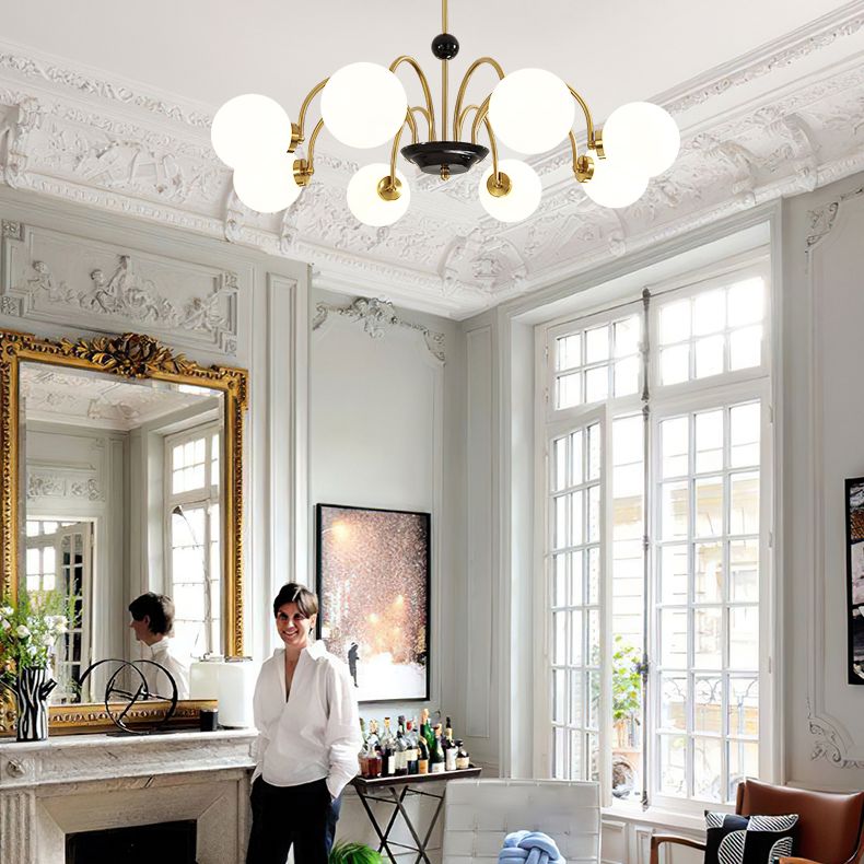 Modern Chandeliers For Dining Room Globe-Shaped Chandelier Pendant Light