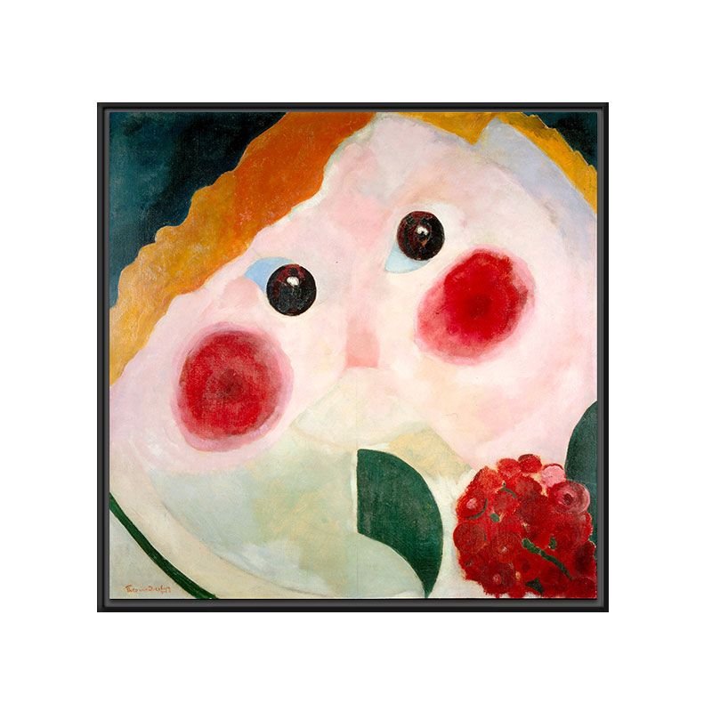 Novelty Cartoon Figure Painting for Children Bedroom in Red, Multiple Sizes Options