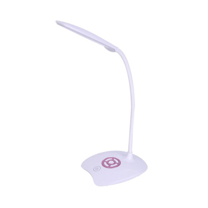 Silikonschlauch Verstellbarer Standschktor Leuchtt wie moderne LED Touchempfindliche Tischlampe für das Studium, Pink/Gold