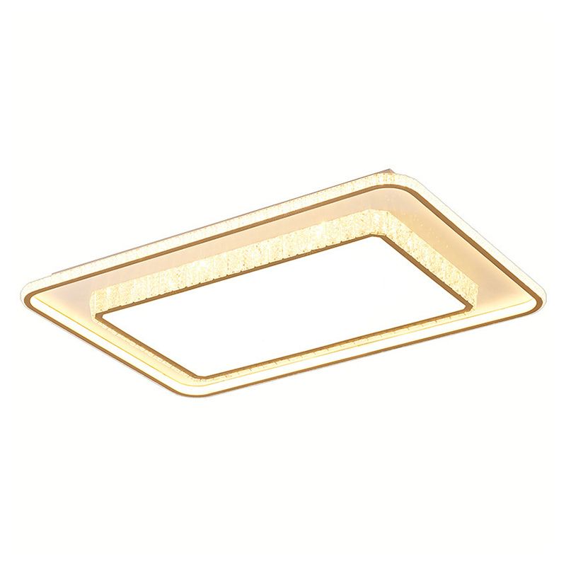 Lámpara de techo Lámpara de techo moderna de acrílico y cristal para sala de estar y dormitorio