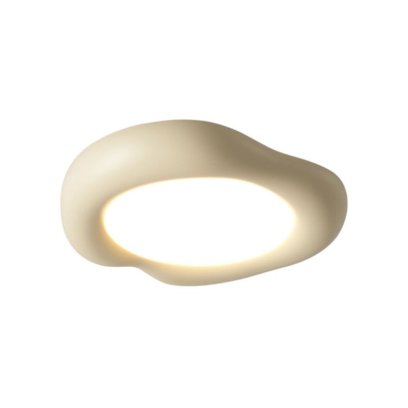 Nordic Style Resin Flush Mount Ceiling Light Fixture for Bedroom