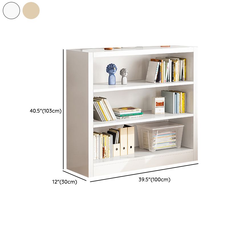 Scandinavian Shelf Manufactured Wood Standard Kids Bookcase in Natural/White