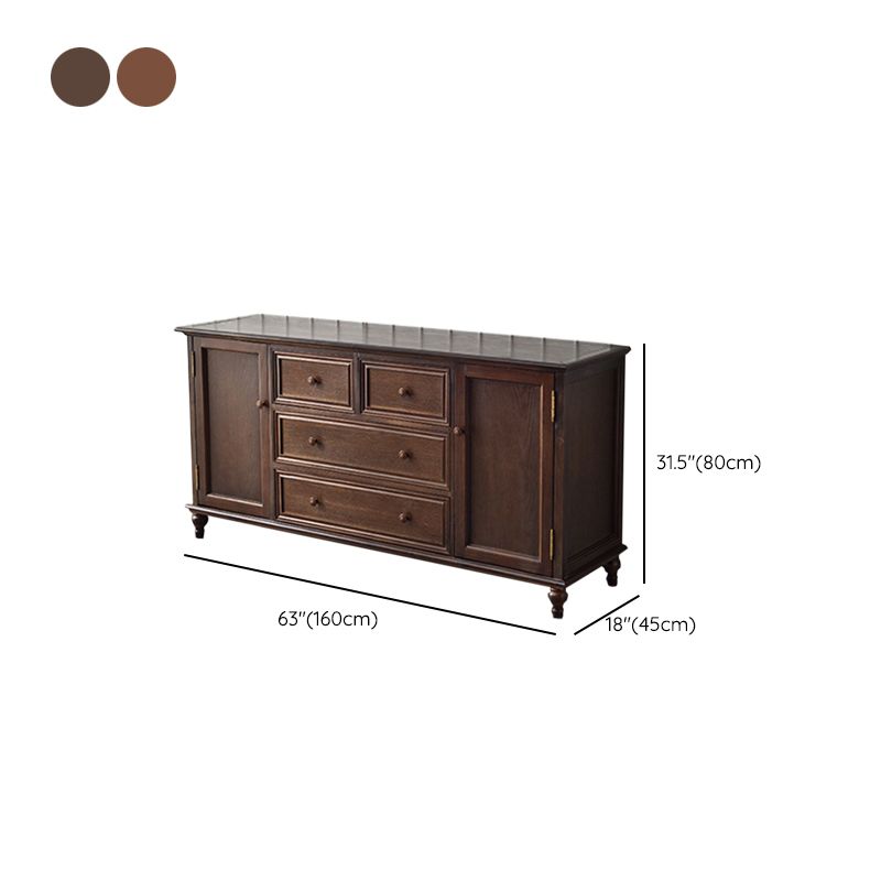 Solid Wood Storage Chest Dresser Traditional Chest with Drawers