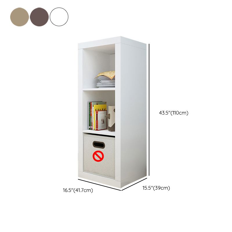 Standard Open Back Bookcase Engineered Wood Scandinavian Bookshelf (Drawers not Included)