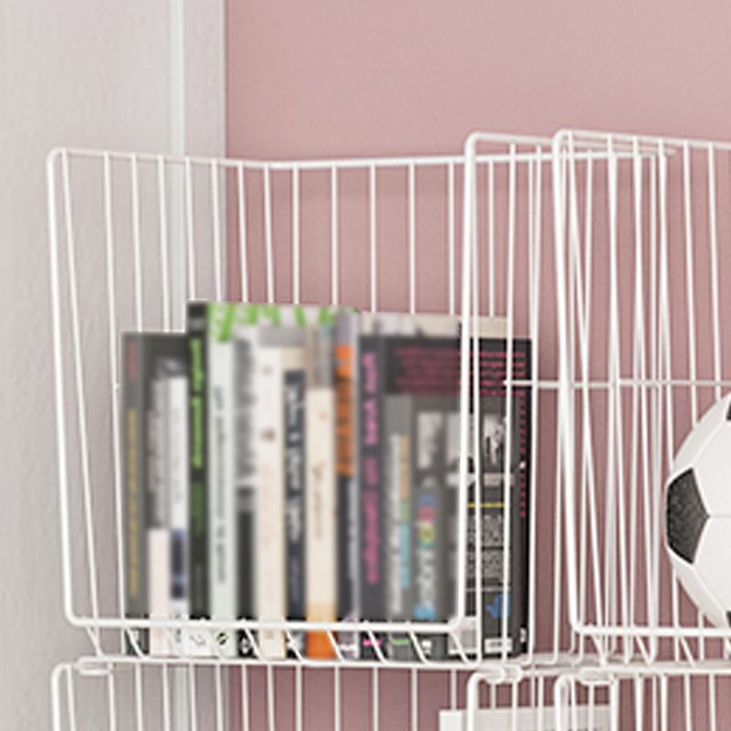 Contemporary Style Standard Bookcase Metal Vertical Bookshelf for Home Office
