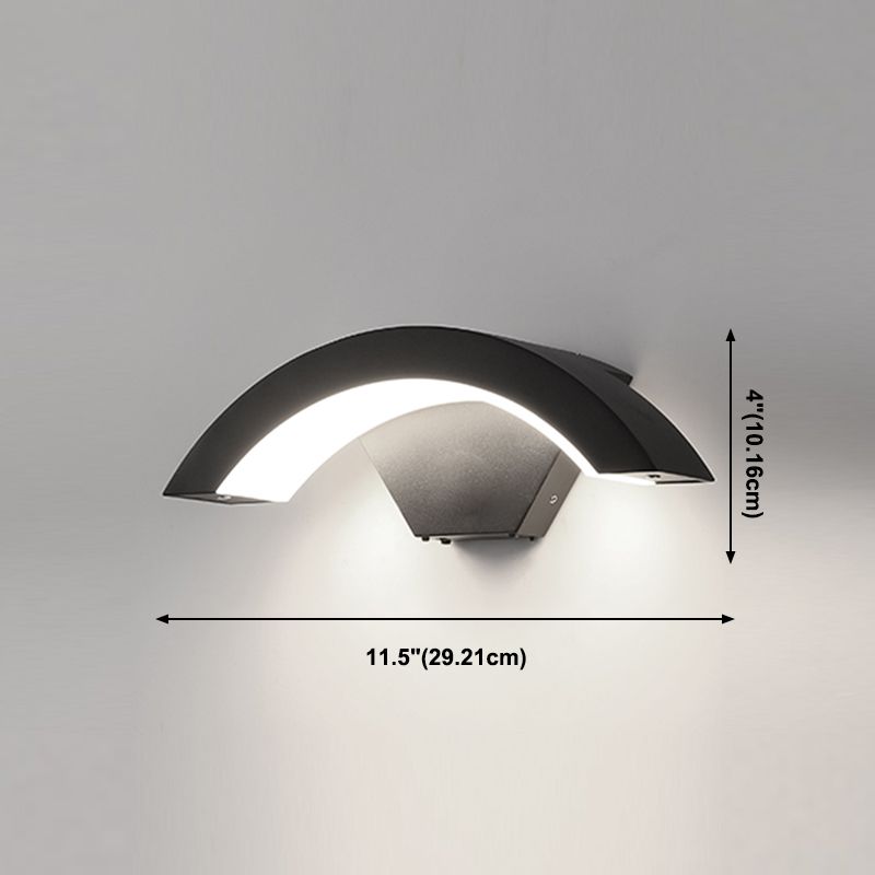 1 Light Geometric Wall Sconces Modern Style Metal Wall Mounted Lamps