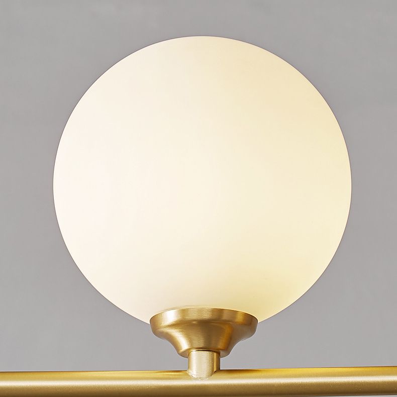 Glass Globe Island Pendant Lighting Modern Multiple-Light Island Light Fixtures