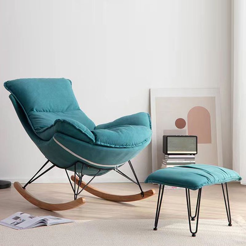 Modern Single Lazy Rocking Chair Indoor Sofa Rocking Chair with Cushion