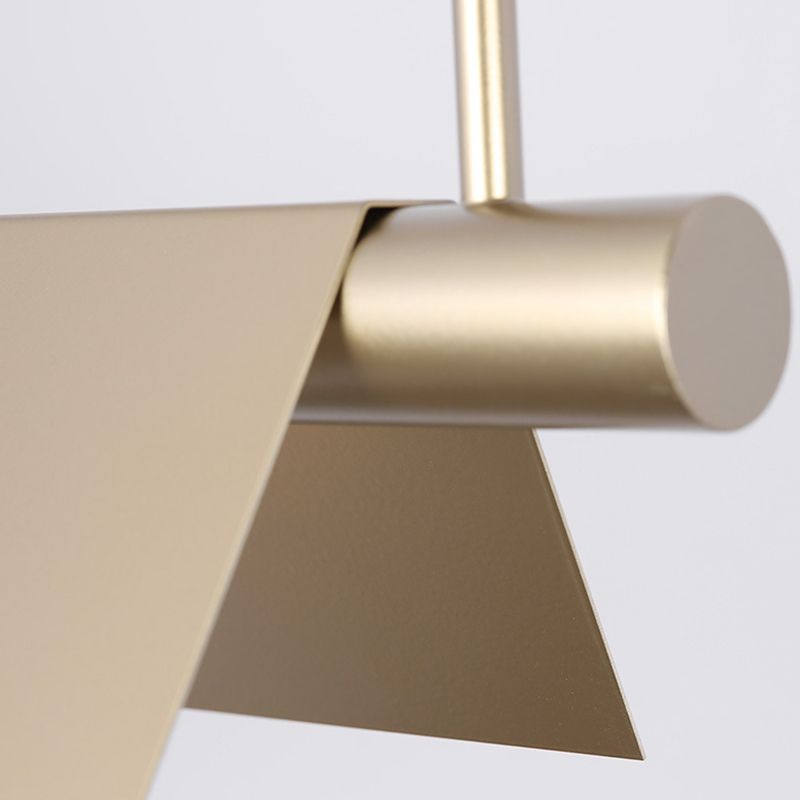 Single Modernism Golden Ceiling Light Metal Kitchen Island Lighting for Foyer