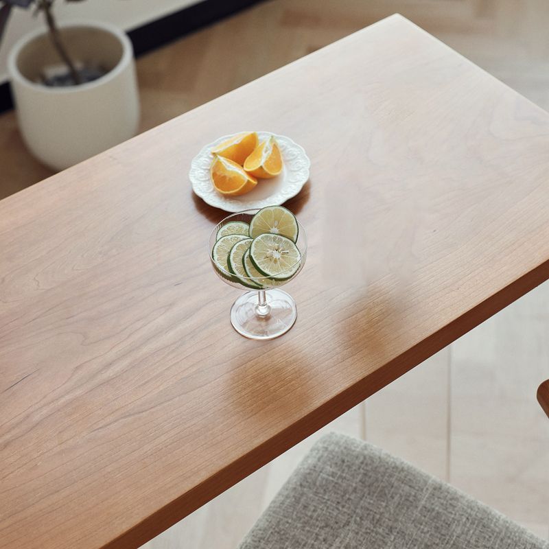 Wood and Acrylic Base Counter-height Pub Table Rectangle Pub Table