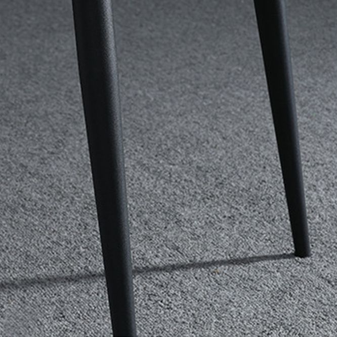 Sillas de comedor tapizadas sin brazos de estilo industrial Sillas de comedor con respaldo sólido (juego de 2)