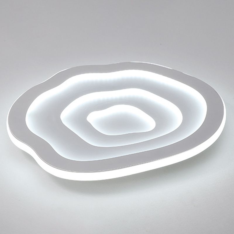 Witte Metalen Plafondlicht Lamp Moderne Stijl Cloud Flush Mount Plafondlicht Verlichting