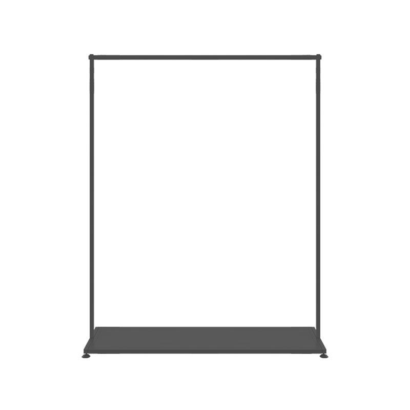 Black Metal Coat Rack Modern Style Simple Home Floor Coat Hanger