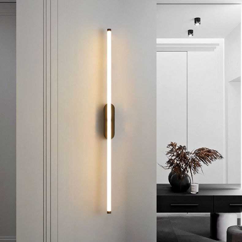 Moderner Stil Linearer Wandleuchte Leuchten Metall 1 Lichtwandbeleuchtung