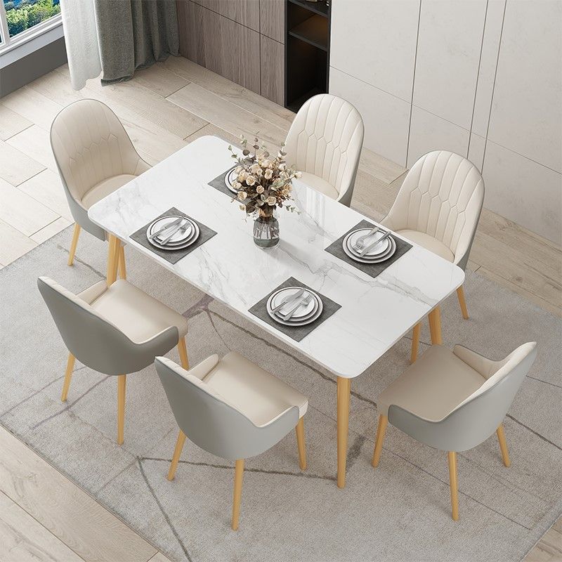 Traditional Luxury Rectangle Dining Collection 4-foot Stone Furniture