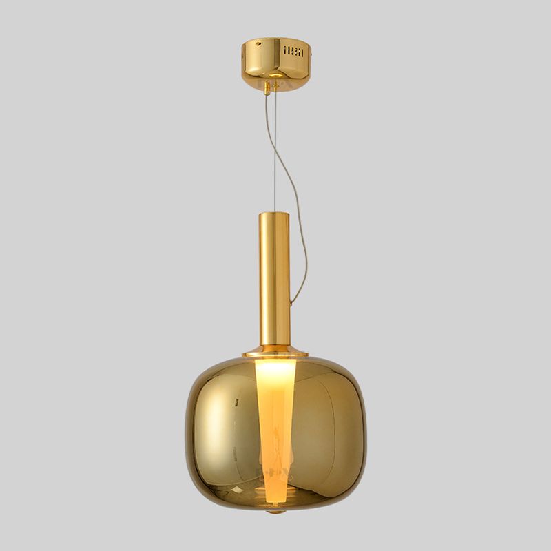 Glazen slanke nekfleshangingslamp Minimalistisch 1 kop hanglampje kit