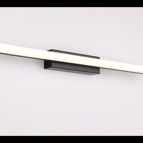 Linear Vanity Mirror Light Modern Style LED Acrylic Sconce Light Fixture with Stainless Steel Base