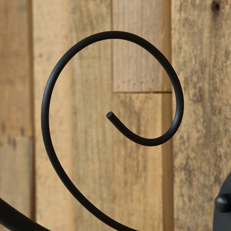 Industrielle Vintage -Wandleuchte -Leuchten im Freien mit Schmiedeeiseisen -Wand montiertes Licht