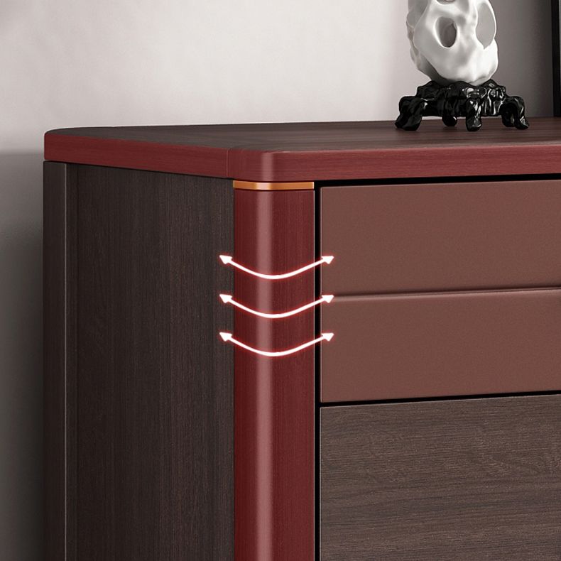 Square Straight Legs Accent Chest Mid-Century Modern Chest with Drawer