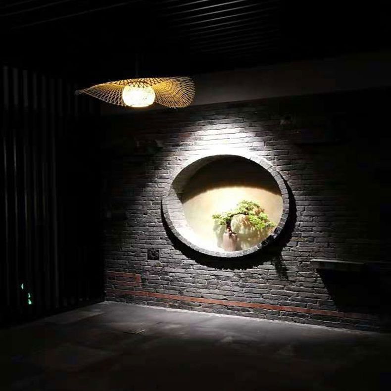 Chinese Pendant Lighting Fixtures Bamboo Hanging Light with Hanging Cord for Restaurant