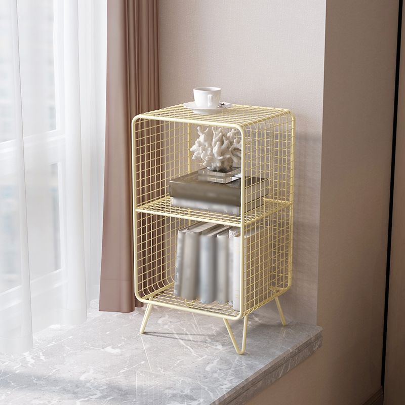 Metal Modern Standard Bookshelf Closed Back Bookcase for Home Office