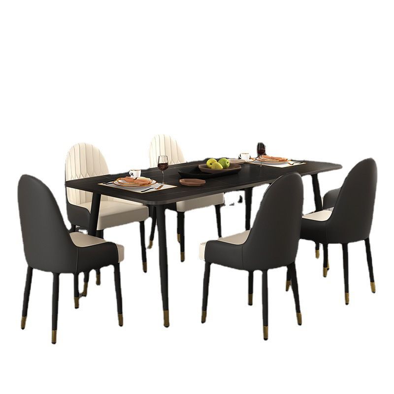 Modern 1/2/7 Pieces Dining Set Rectangle Stone Dining Table for Dining Room