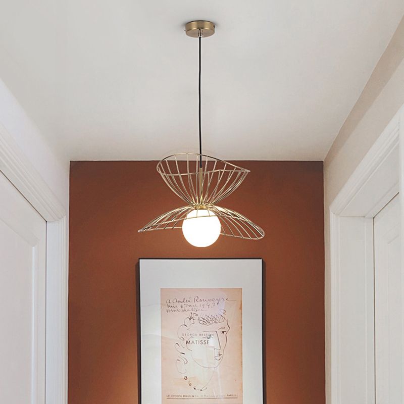 Iron Iron Contemporary sospeso a sospensione Light 1 ciondolo a 1 luce per sala da pranzo