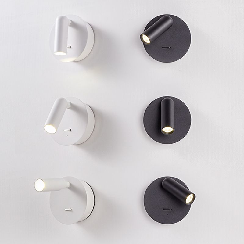 3.9 Inch H Mini Bedside LED Reading Light Modern Minimalist Spotlight Bedroom Wall Lamp