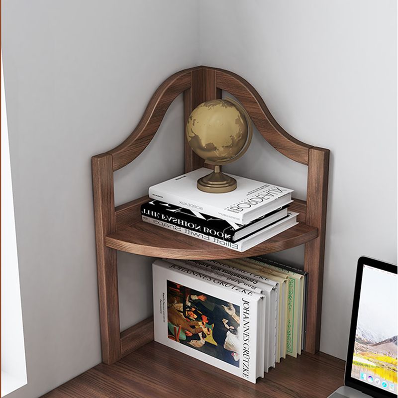 Modern Style Open Back Bookshelf Vertical Wooden Bookcase with Shelves