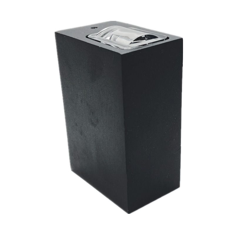 Modern Style Rectangular Wall Mounted Lamps Metal 2 Lights Wall Light Sconces