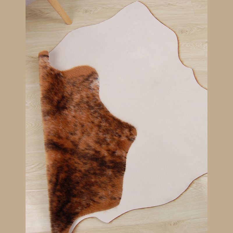 Fashionable Brown Animals Pattern Rug Polyester Area Carpet Stain Resistant Area Rug for Home Decor