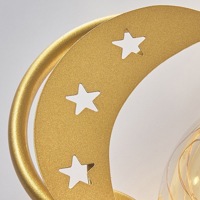 Star & Moon Modeling Metal LED Wall Lamp LED Lights String Nordic Home Decorative Lighting Fixture