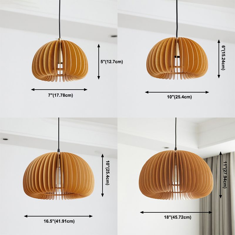 Techo moderno Carril colgante Luz de calabaza de madera Luz colgante para sala de estar para sala de estar