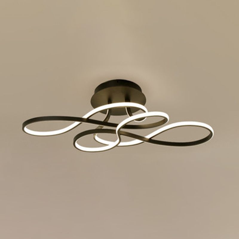 29.5 pulgadas de ancho de estilo Minimalista Luz LED ALUMINIO ALUMINIO ALUMINIO CADENTE IRREGULAR INLANTACIÓN DE ILUMBAJE DE MONTAJE