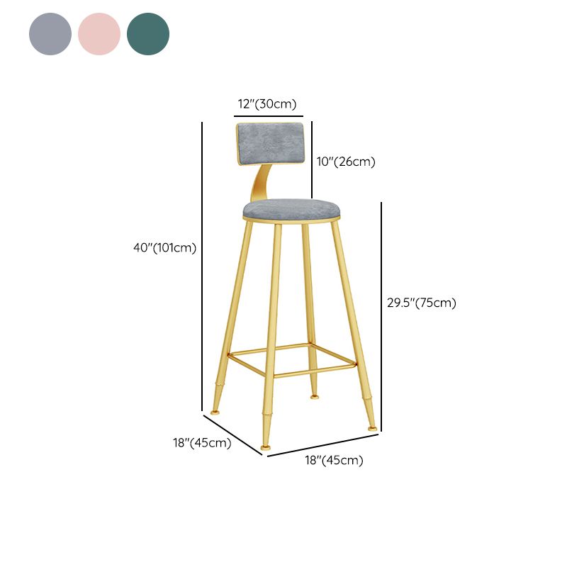 Glam Rectangle Bar Table Set 1/5 Pcs Metal Frame Bar Table with Upholstered Stools