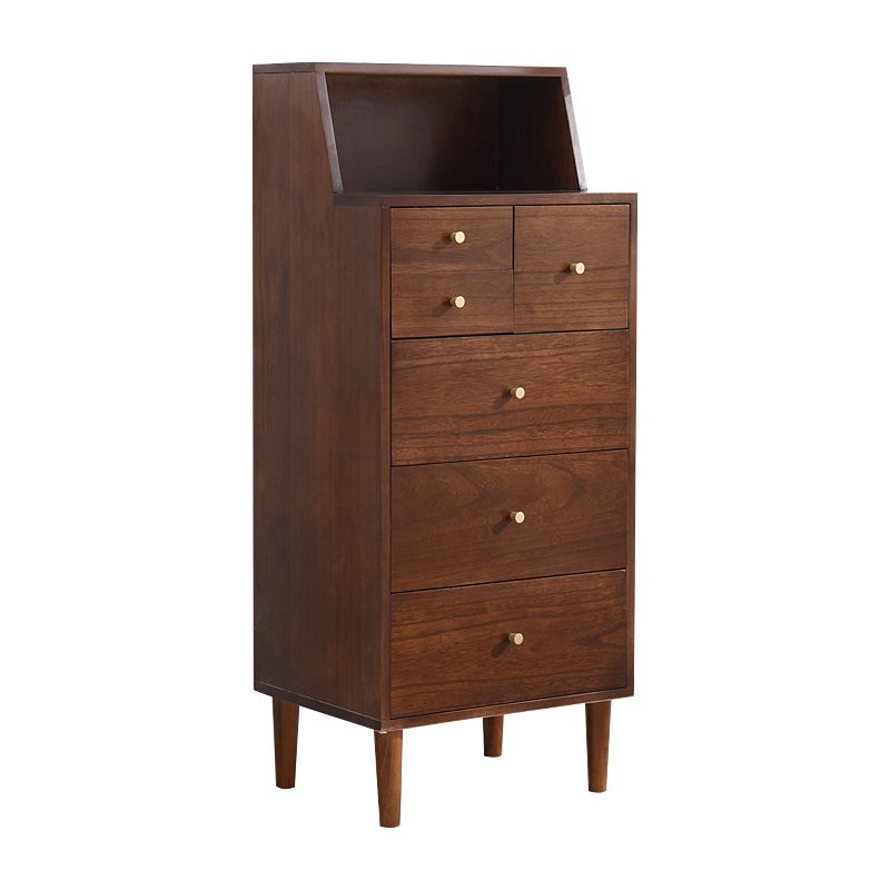 15.74" Wide Accent Chest with Straight Legs Contemporary Chest with 6 Drawers