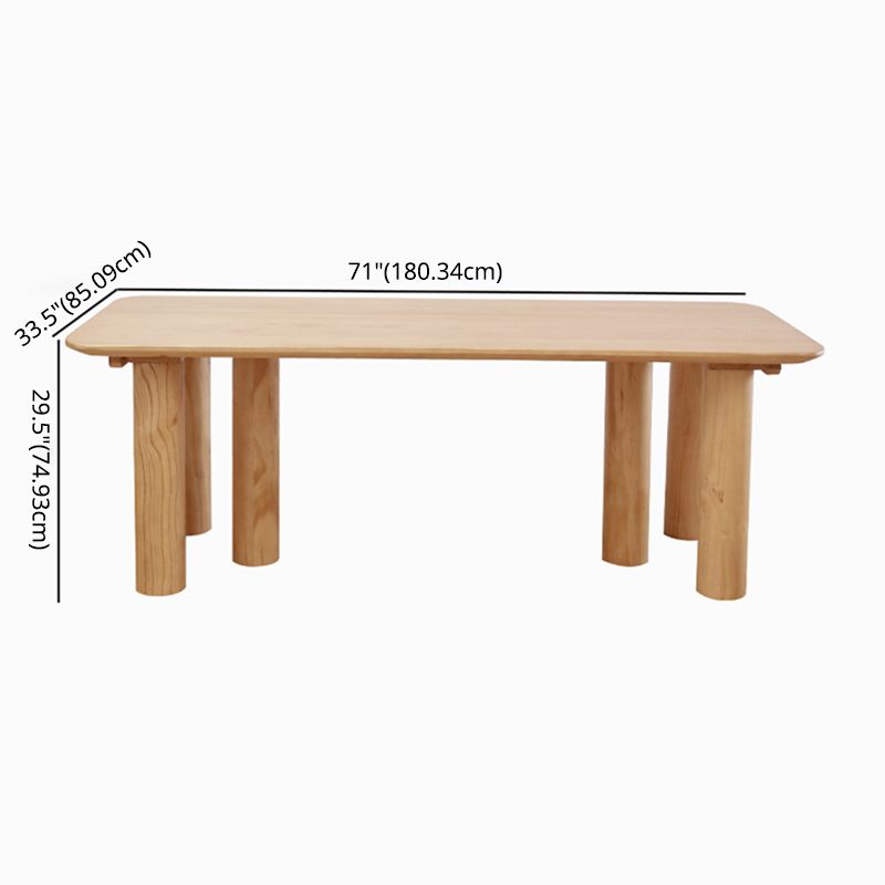 Contemporary Wooden Dining¬†Room¬†Set Rectangle Formal Dining Table Furniture
