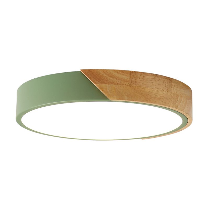 Soporte de vaciado de LED acrílico circular en estilo conciso moderno de hierro forjado de hierro forjado para espacios interiores