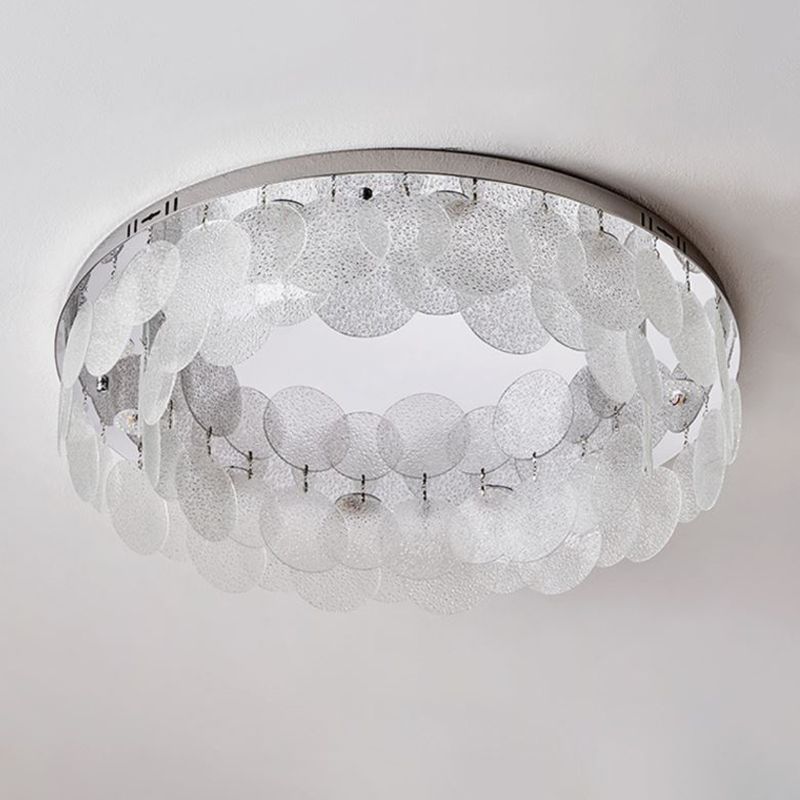 Silver Modernism Flush Mount Lighting LED Ceiling Light for Bedroom