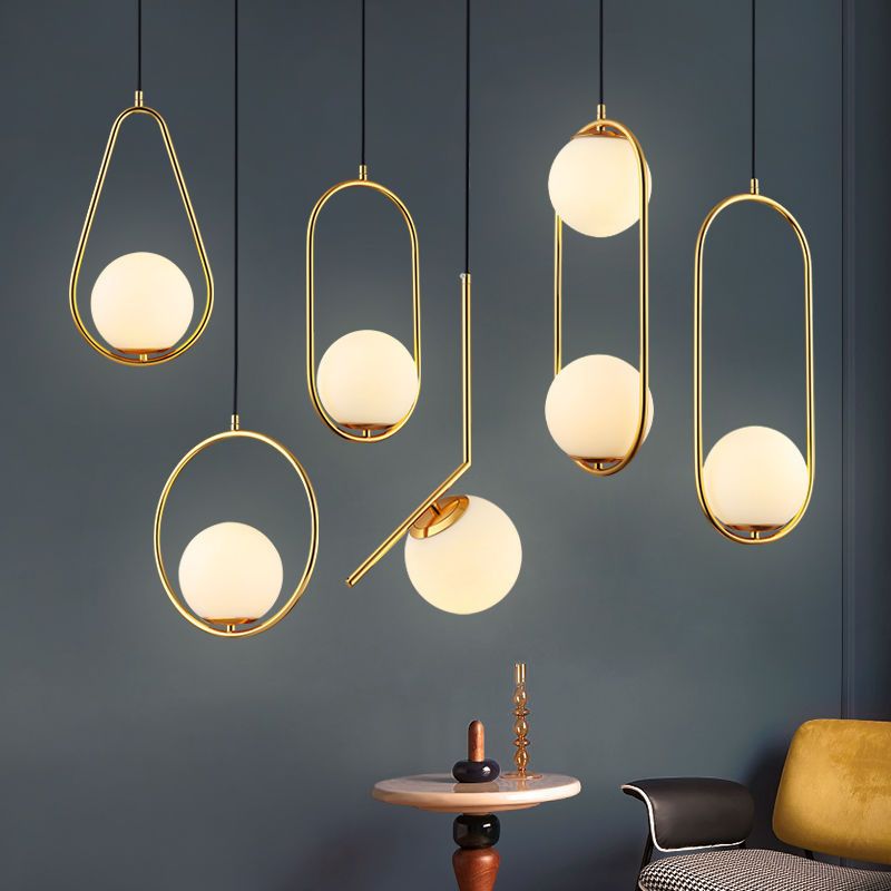 1 clair plafonnier suspendu moderne plafonnier en verre blanc moderne avec cordon suspendu pour restaurant