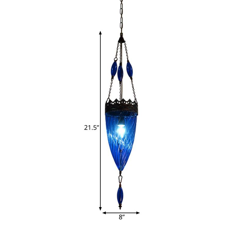 Lampe à suspension conique au milieu du siècle